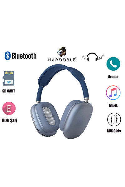 Marooble P9 Plus Kablosuz 5.0 Mikrofonlu Bluetooth Kulaklık P9 Kulaklık