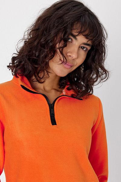DENSMOOD Normal Mold Embroidered Flower-Proof Sleeve Elastic Fleece