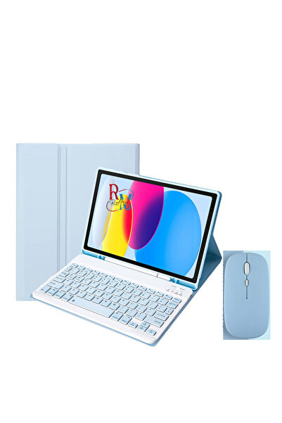 redmud teknoloji ıPad 7.8.9.Nesil 10.2 inç Uyumlu Bluetooth Özellikli Klavyel...