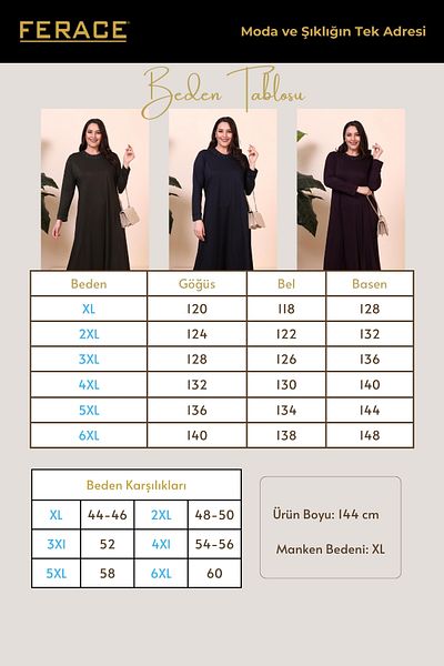 Ferace Women's Large Size Dress Mother Large Size Dress Khaki