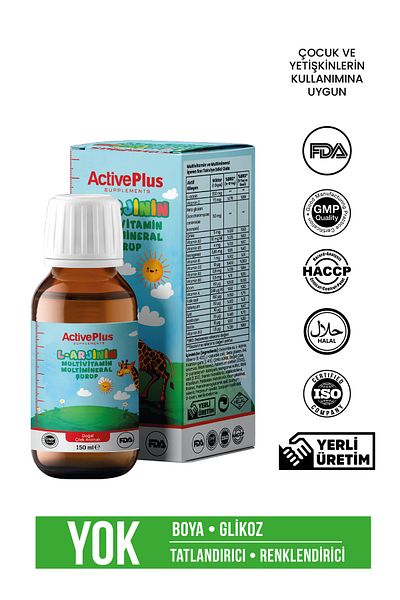 ActiveBee Supplements L-Arginine Multivitamin & Multimineral Syrup - 150ml