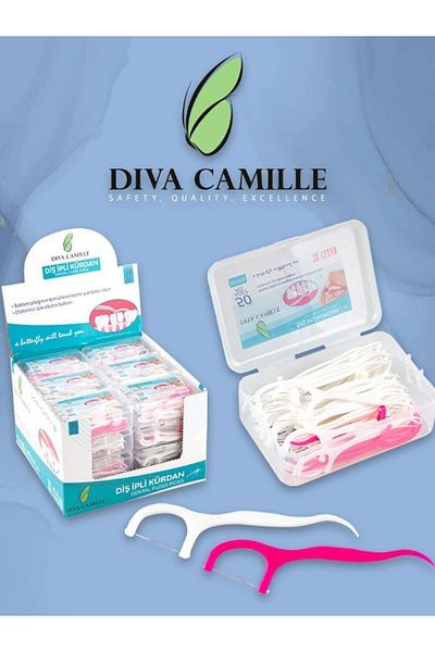 DIVA CAMILLE Set of 50 External String Toothpicks and External String