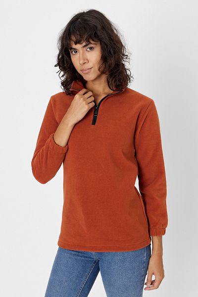 DENSMOOD Normal Mold Embroidered Flower-Proof Sleeve Elastic Fleece