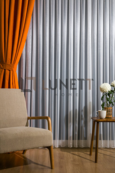 LUNETT HOME LİSA ORTA PİLELİ 1x2,5 TÜL PERDE SALON BALKON MUTFAK TÜLÜ