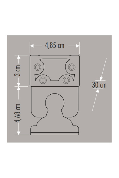 Cata Ct-4695 12w 30cm Gold Wallwasher Amber