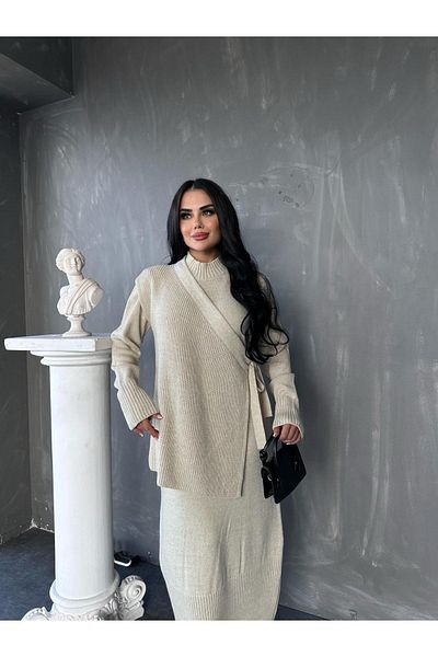 MAY MARA Women's Dressed Side-Tied Cardigan 2-Piece Set