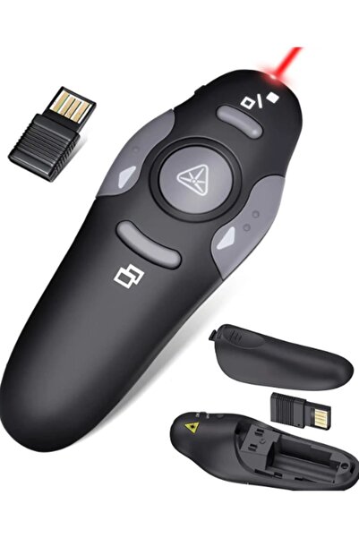 gaman Nwn-s1 Kablosuz Akıllı Tahta Sunum Kumandası Işaretleme Lazer Pointer Uzun Menzil Pil Hediye
