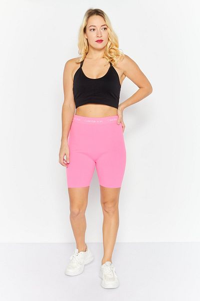 Calvin Klein Jeans Women Sportswear Fit Textured Shorts, Pink