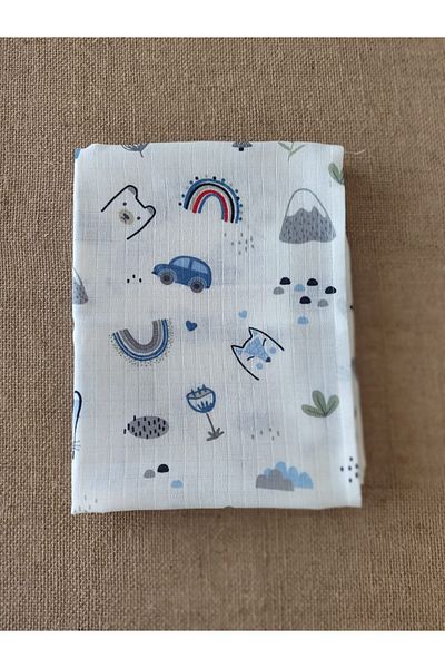 Alpıno MUSLIN COVER Alpinobaby 100% COTTON (85 cm*85 cm)