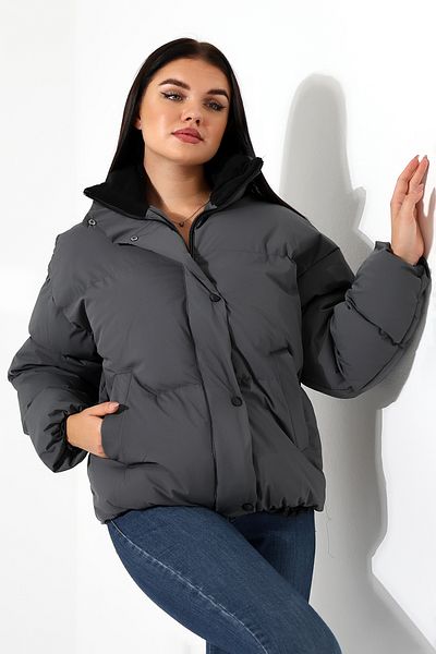 GAREN Women's Fur Collar Oversize Coat