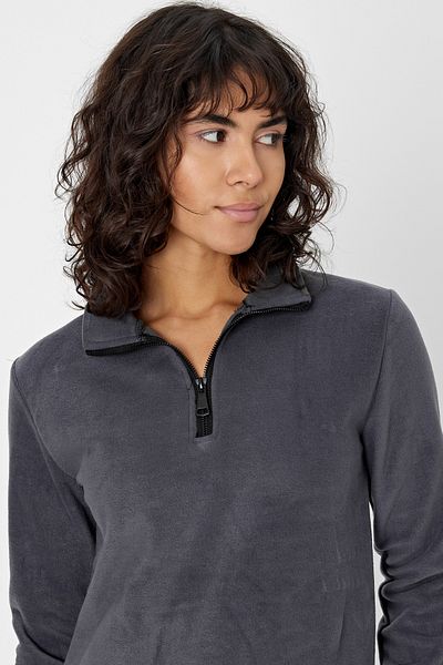 DENSMOOD Normal Mold Embroidered Flower-Proof Sleeve Elastic Fleece