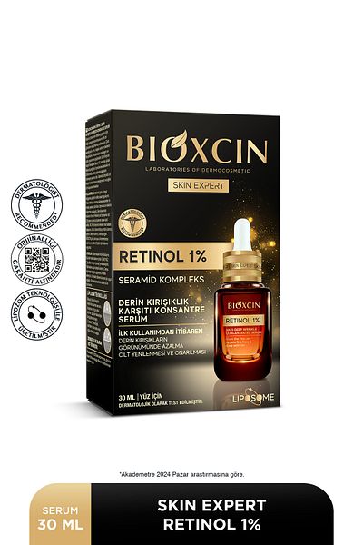 Bioxcin Retinol Serum 1% 30 ml - Deep Anti-Wrinkle Ceramide Complex