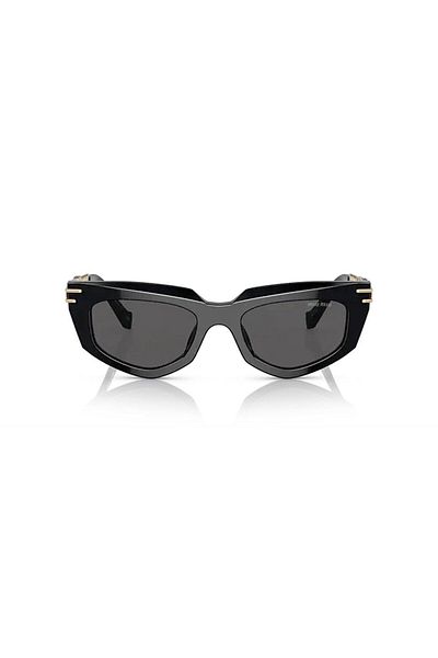 Miu Miu 51 Model Women's Cat Eye Black Bone SunGlasses - 12ws 1ab5s0
