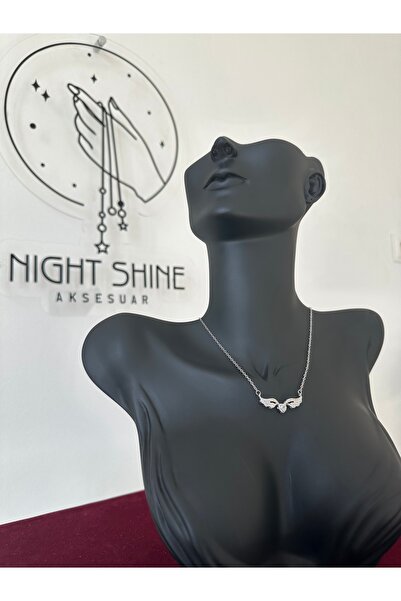 Night Shine Şık Ve Zarif Melek Kanatlı Kolye