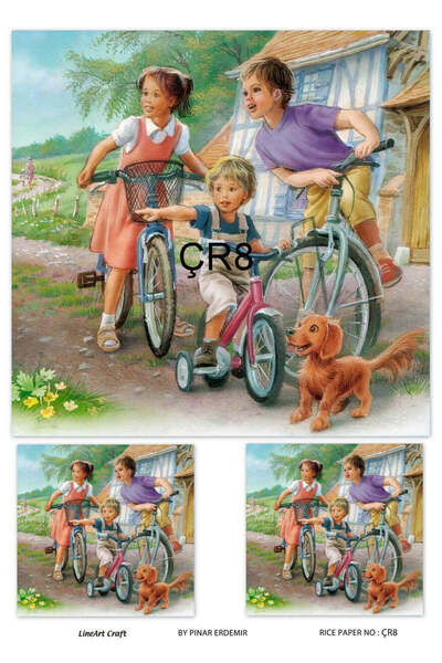 LİNEART Comic Book Series Rice Decopage Paper 29X42Cm No:Çr8