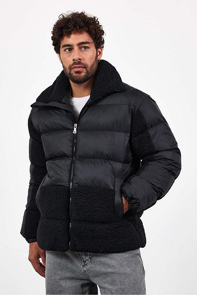 İLKCET MODA Plush Collar Detailed Men's Coat