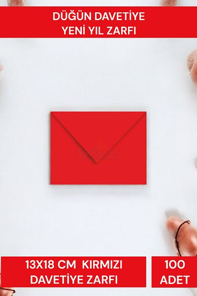 İstisna 100 bucăți 13*18 roșu invitație felicitare de lux scrisoare sigiliu portofel plic de mare capacitate