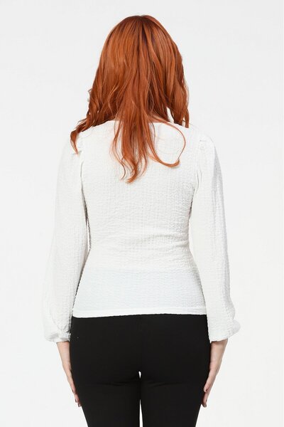 Lefon Big Dart Long Sleeve Blouse