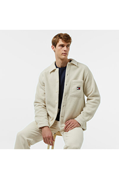 Tommy Hilfiger Ανδρικό Καθημερινό Φλις Πουκάμισο με Σήμα S