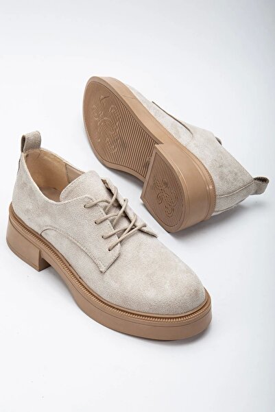 GULT Γυναικείο κορδόνι Loafer Μπεζ