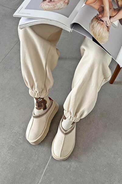 STRASWANS Belis Γυναικεία Flat Sole House Παντόφλες Μπεζ