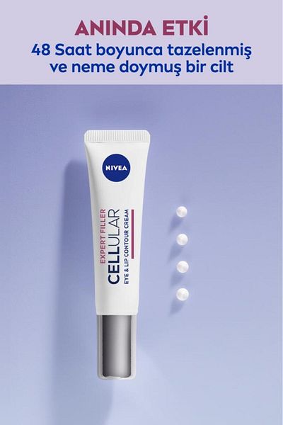 NIVEA Cellular Expert Filler Firming Eye Cream 15ml, Line Appearance, Collagen, Moisturizing, Crow's Feet