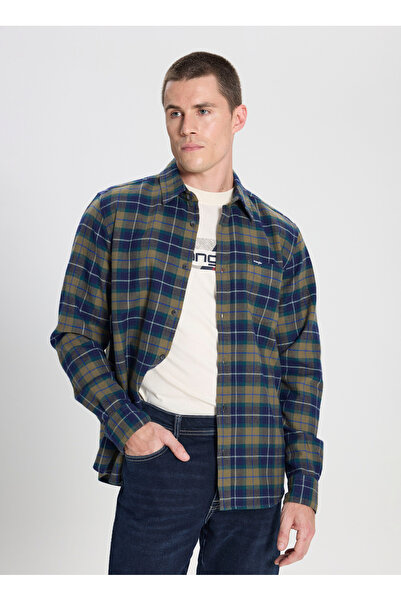 WRANGLER Relaxed Haki Erkek Gömlek W5646722359 Haki Gömlek