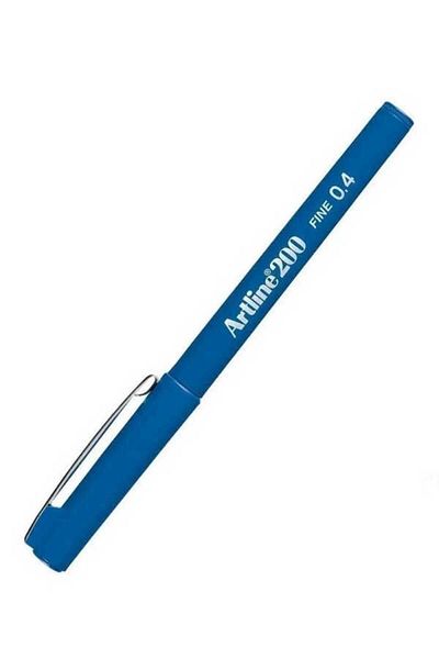 artline 0.4 Mm Royal Blue 200n Fine Felted Writing and Drawing Pen