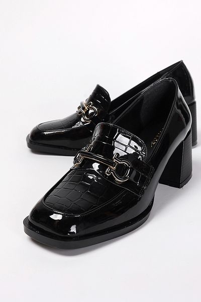 Liza Shoes Дамски мокасини с крокодилски ток с катарама Odette A014-K303