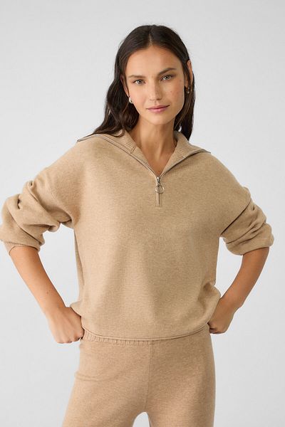 Stradivarius Knitwear sweater with zipper