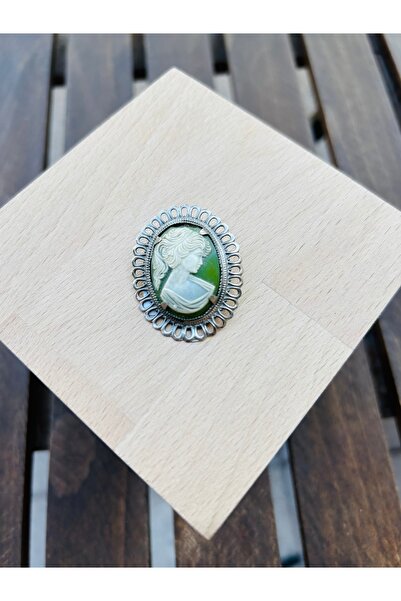Luna Antika Cameo Madalyon Broş
