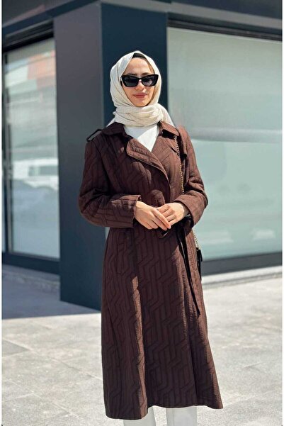 Janset Labirent Desen Jakar Araboy Astarlı Kaban