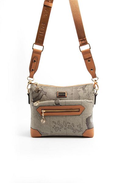 Silver Polo Silver & Polo Khaki - Geantă de damă A.Taba SP1110
