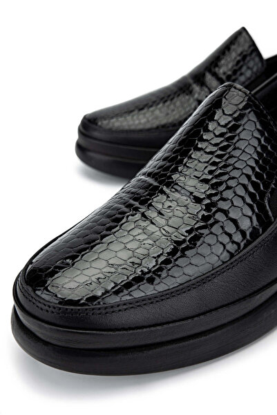 Tamer Tanca Kadın Hakiki Deri Siyah Casual Ayakkabı