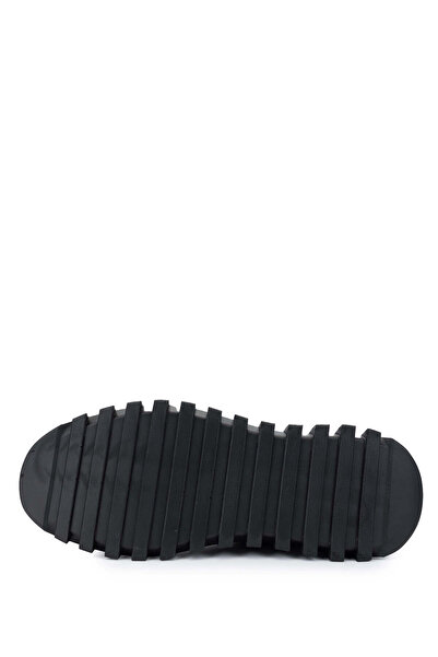 Tamer Tanca Men's Genuine Leather Black Casual Shoes