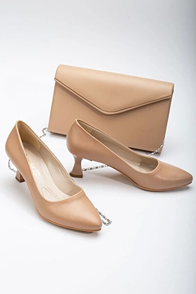 GULT Set de genți și genți stiletto cu toc calice de 5 cm pentru femei