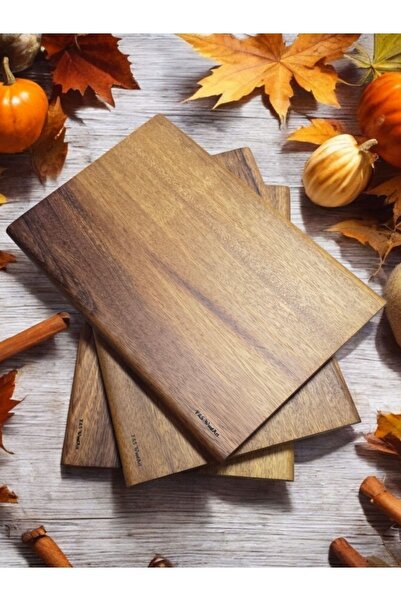 F&S WoodArt لوح تقطيع من الخشب الطبيعي الصلب بدون إدراج - قطعة واحدة - صلبة -...