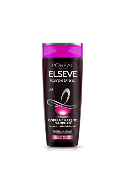 ELSEVE L'oreal Komple Direnç Dökülme Karşıtı Şampuan 400 Ml, Arginine, Biotin, B5 Vitamini
