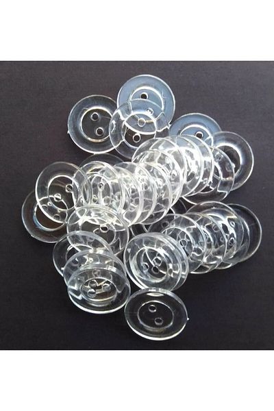 Cankardeşler 200 Pcs Clear Quilt, Duvet Cover Button 28 Sizes(17.8mm) 200 Pcs
