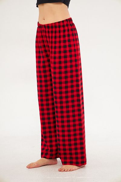 Avones Women's Seamless Side Printed Spanish Leg Pajama Bottoms