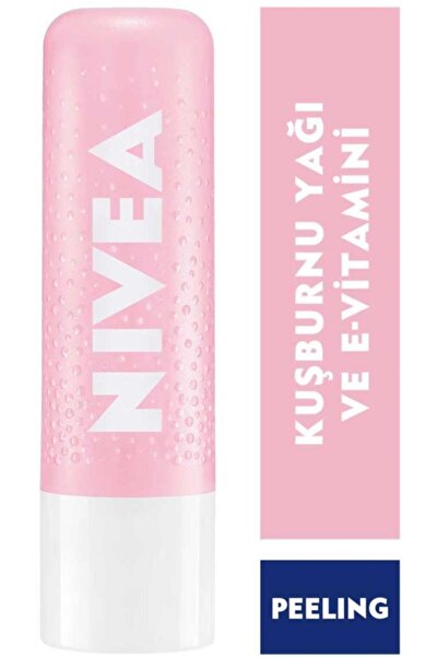 NIVEA Dudak Bakım Kremi Ve Peelingi Kuşburnu Yağı 4,8gr,dudak Nemlendirme,mak...