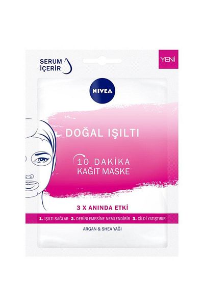 NIVEA Urban Skin Natural Radiant Face Sheet Mask - Serum Containing, Moisturizing, 1 Piece
