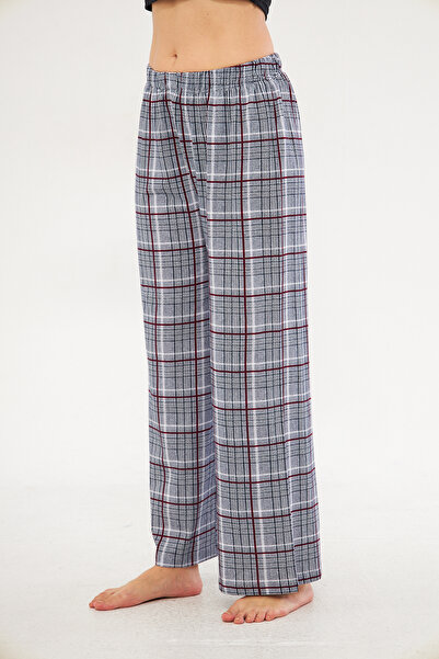 Avones Women's Seamless Side Printed Spanish Leg Pajama Bottoms