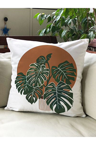 Evmila Βελούδινο κάλυμμα μαξιλαριού 43x43 με θέμα το φθινόπωρο