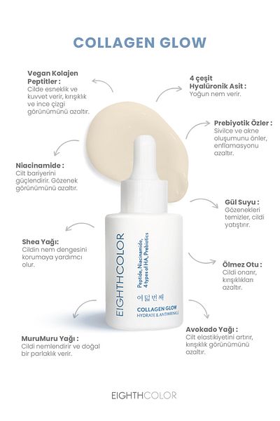 EIGHTH COLOR Magic Duo: Collagen Glow 30ml Glow Me up 30ml Serum Set