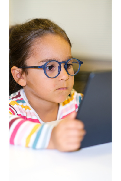 SOLEDA 6-12 Years Old Children's Denim Blue Screen Glasses