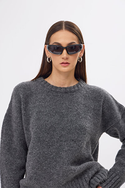 Mozto Whitney Gray Oversize Pullower