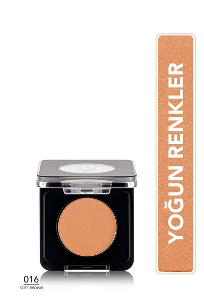 Flormar Intense Pigmented Shimmering Illuminator Matte Finish Eyeshadow-016 SOFTBROWN