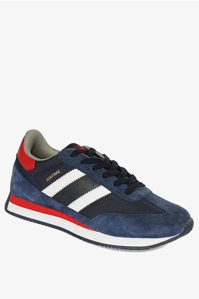 Hammer Jack Santiago Navy Blue Red Men's Sneakers