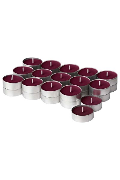 IKEA Störtskön Kokulu Tealight Mum Kırmızı 3,5 Saat Yabani Meyveler 20502166